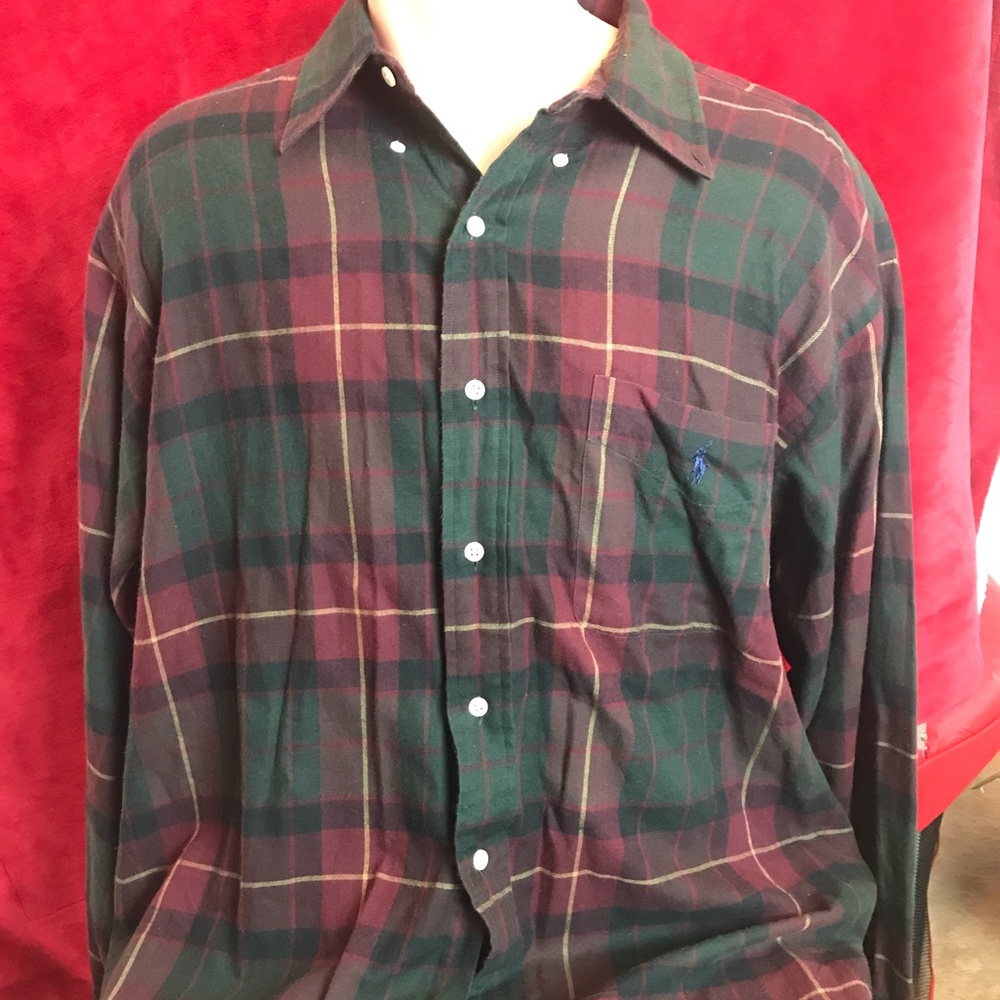 Ralph Lauren polo plaid button down size xl